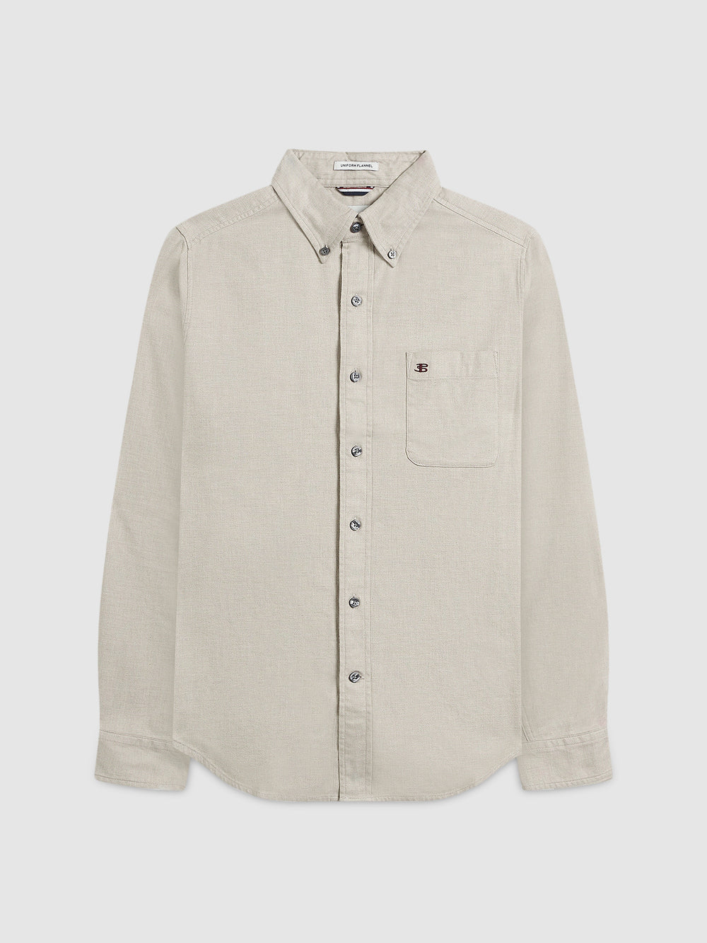 Uniform Flannel Shirt - Oatmeal - Ben Sherman