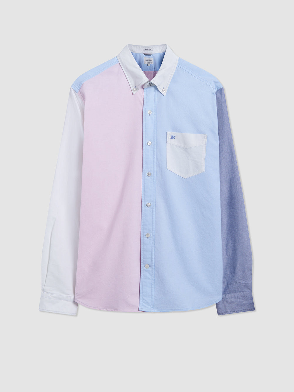 Varsity Oxford Color Blocked Organic Shirt