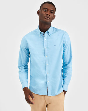 Beatnik Oxford Garment Dye Shirt - Fresh Blue
