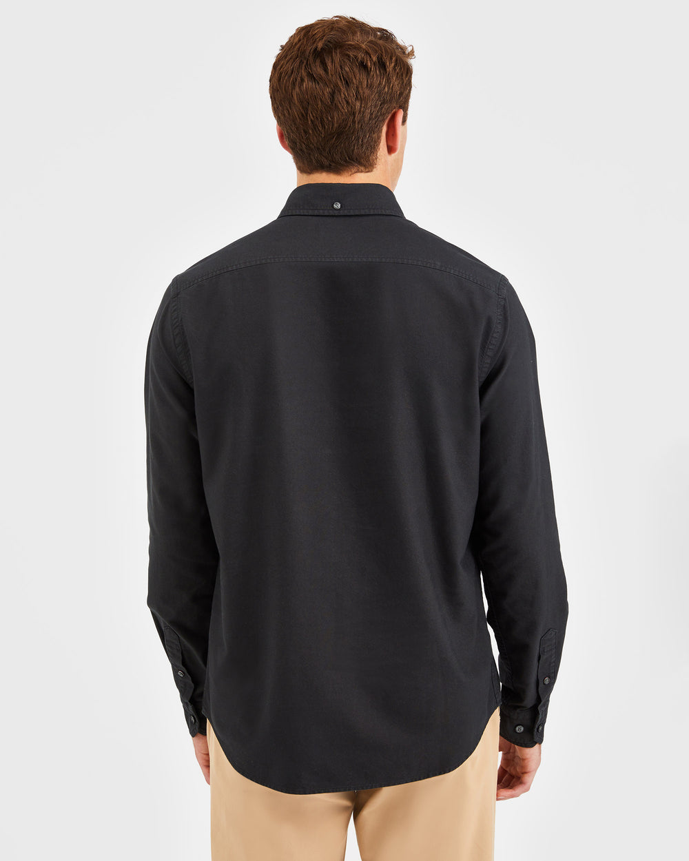 Beatnik Oxford Garment Dye Shirt - Washed Black - Ben Sherman