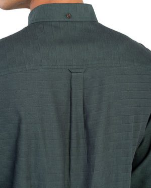 Long-Sleeve Switch Twill Shirt - Dark Green
