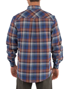Long-Sleeve Ombre Check Shirt - Coffee