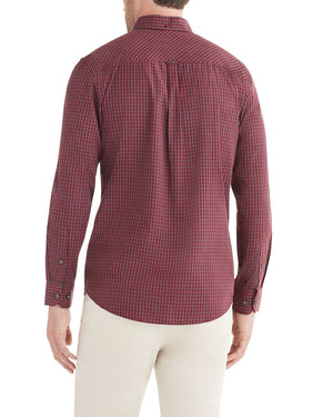 Long-Sleeve Classic Gingham Shirt - Tawny Port
