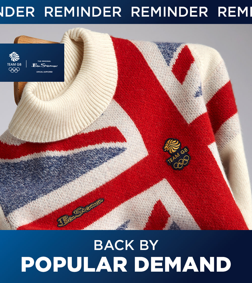 Team GB Men's Roll-Neck Sweater - Cream
