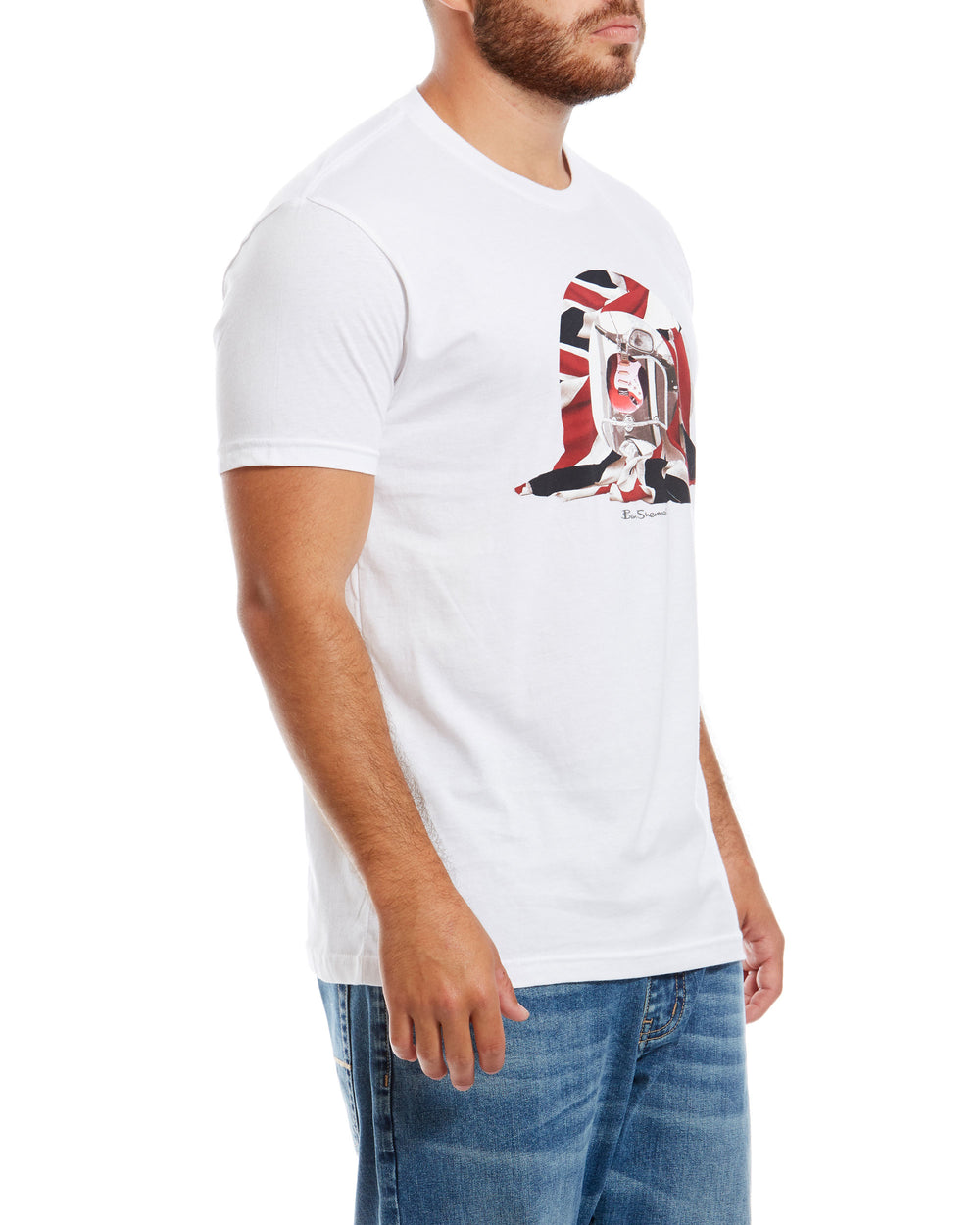 Scooter Target Graphic Tee - White