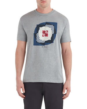 Square Target Graphic Tee - Heather Grey