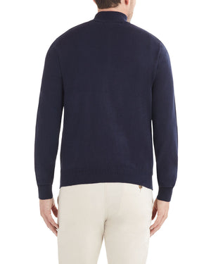 Quarter-Zip Pullover Sweater - Navy