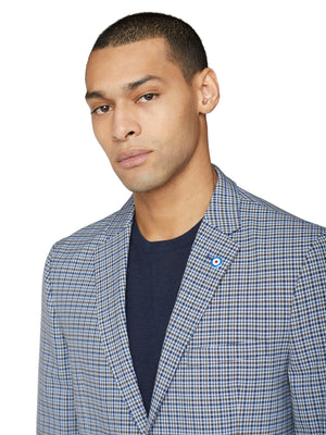 Crown Check Sportcoat Jacket - Navy