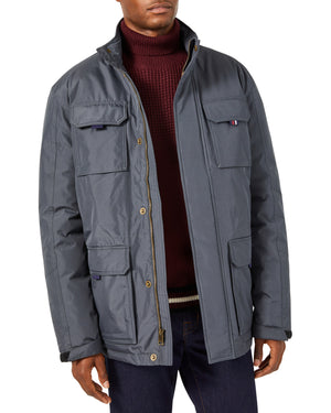 Men's Utility Parka with Hooded Bib - Carbon