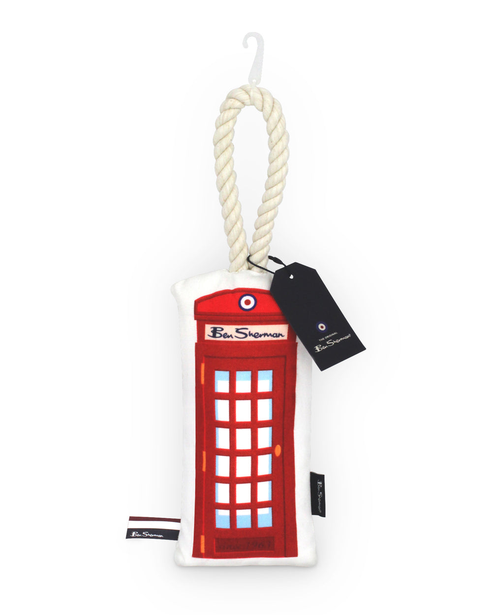Phonebooth Canvas Tugger Pet Toy - Cream