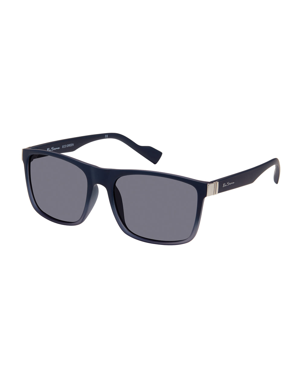 Noah Eco-Green Sunglasses - Matte Navy Fade/Grey