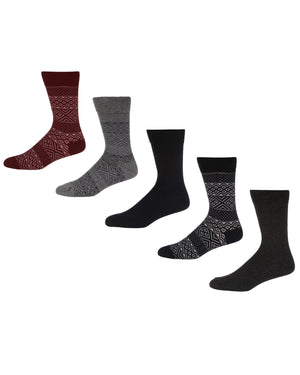 Gainsborough Men's Gift Socks 5-Pack - Grey Fairisle