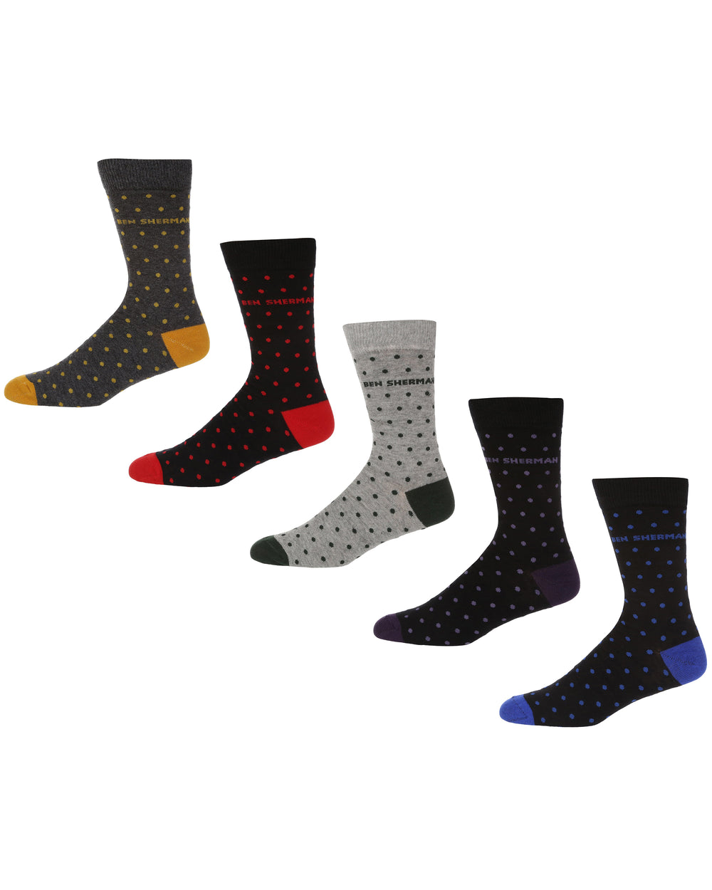 Alto Men's Gift Socks 5-Pack - Multi Spot