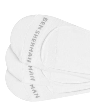 Makalu Men's 3-Pack Ped Socks - White