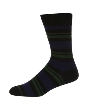 Roberto Men's 3-Pack Socks - Black/Blue/Pink/Green