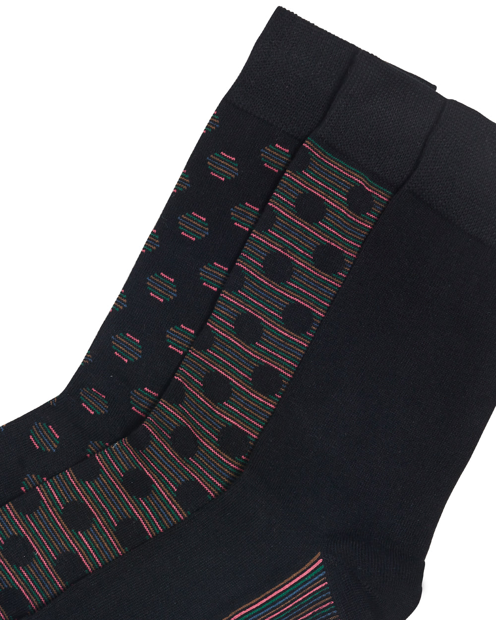 Empery Men's 3-Pack Socks - Black Multi