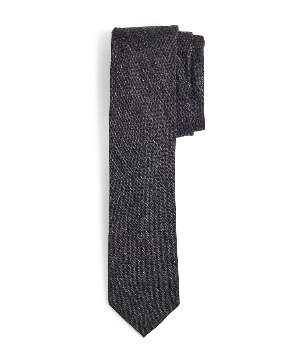 Lynwood Solid Slim Tie - Black