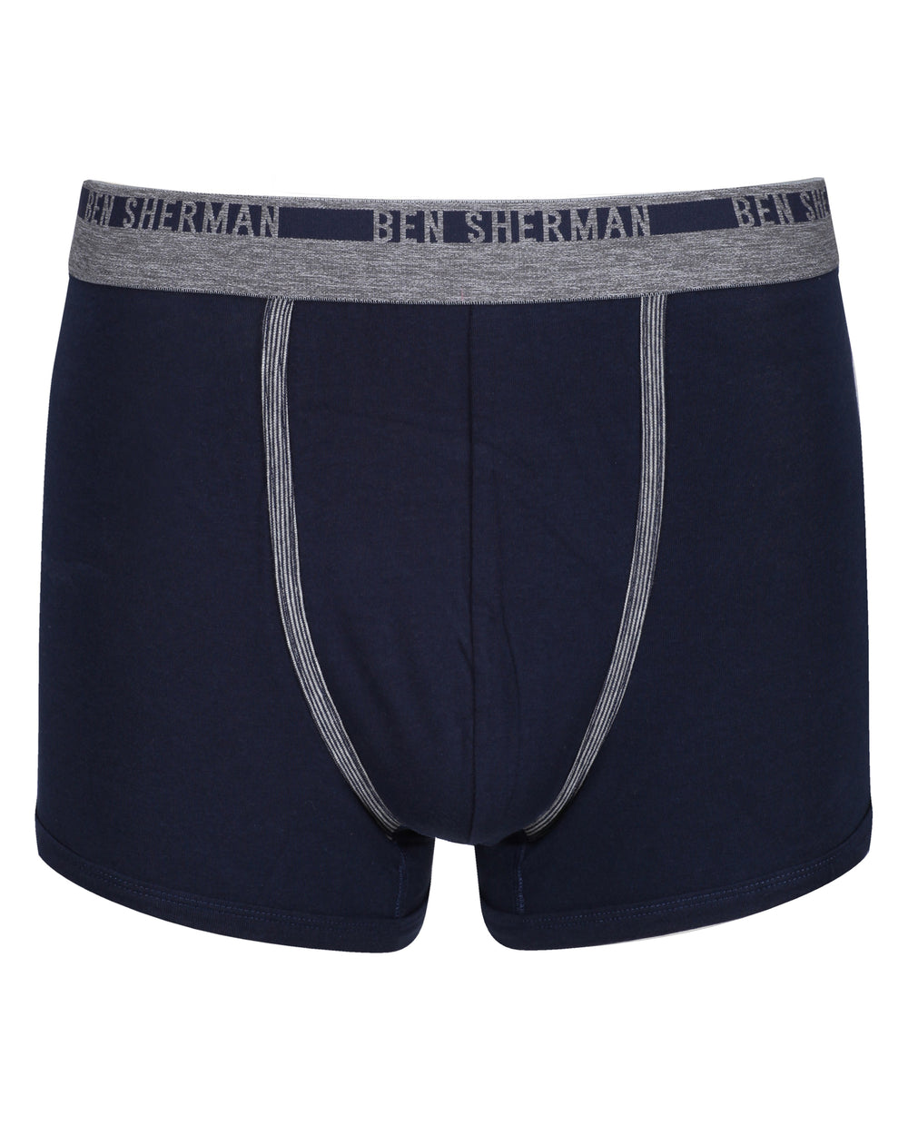 Isaiah Men's 2-Pack Fitted No-Fly Boxer-Briefs - Navy Stripe