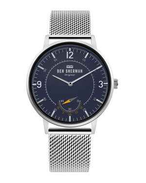 Men's Portobello Heritage Watch - Silver/Blue/Silver