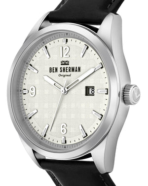 Men's Carnaby Check Watch - Black/Off-White/Silver