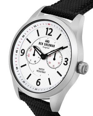 Men's Big Carnaby Utility Watch - Black/White/Silver