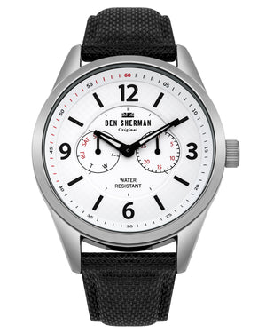 Men's Big Carnaby Utility Watch - Black/White/Silver
