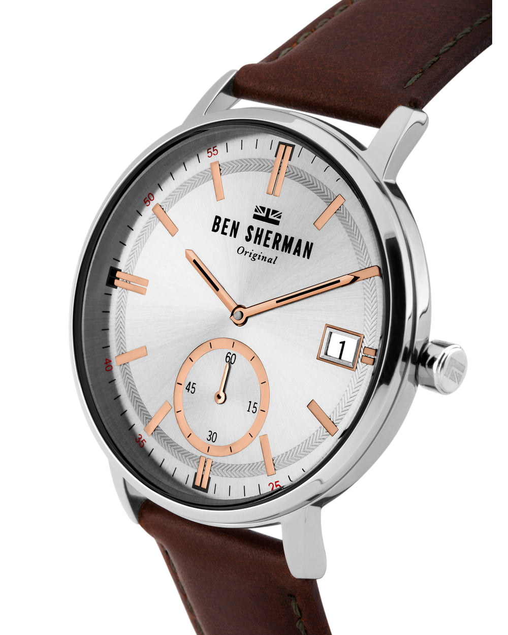 Men's Portobello Professional Watch - Brown/Silver/Silver