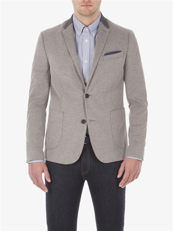 PIQUE JERSEY BLAZER 