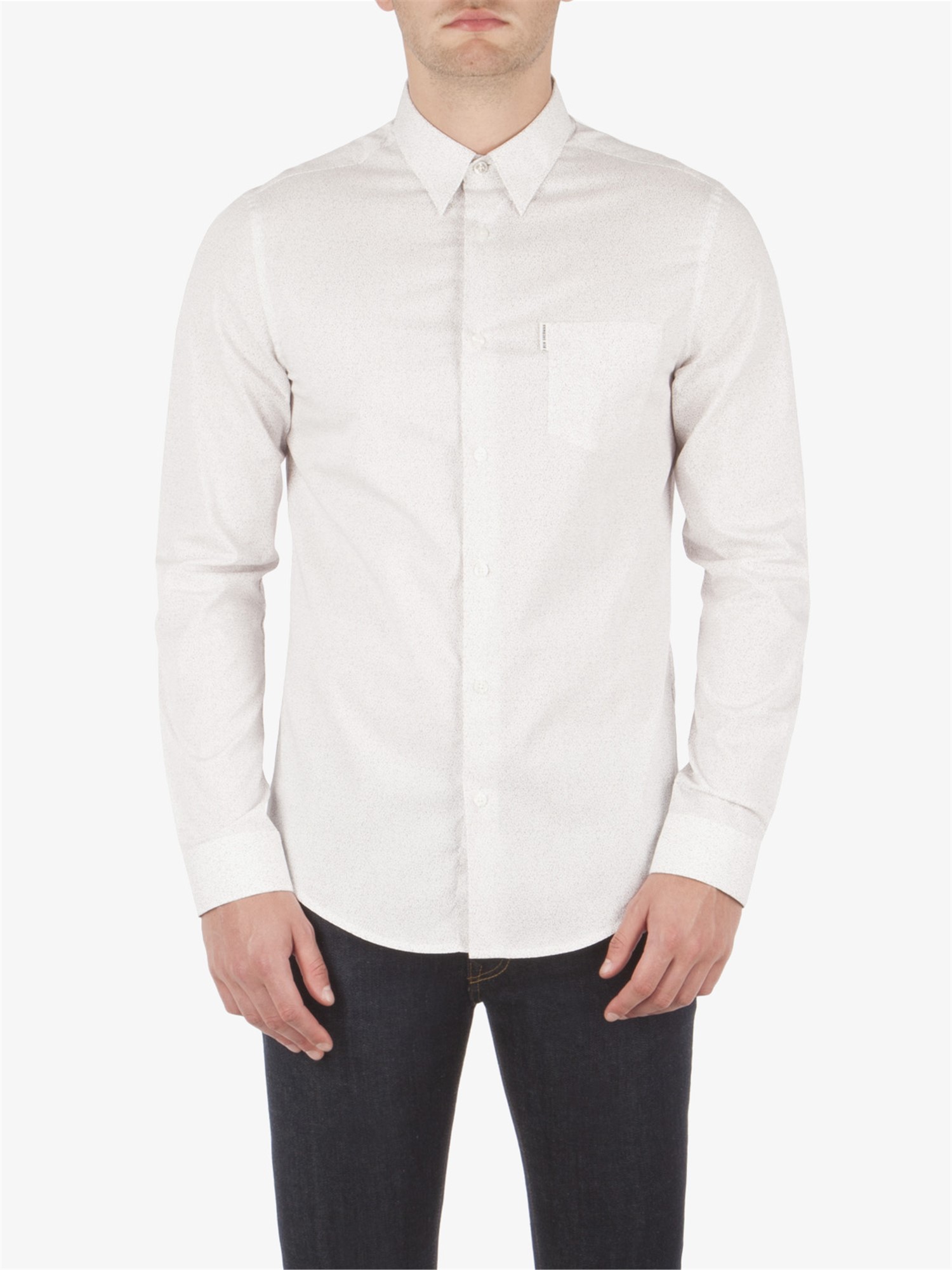 LONG SLEEVE STATIC PRINT SHIRT