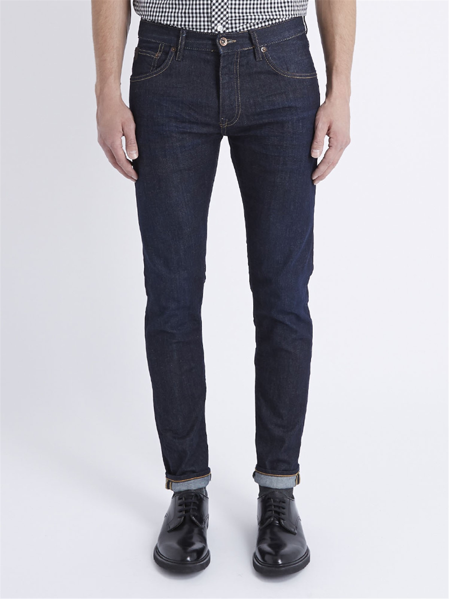 SKINNY DRY RUB JEANS 