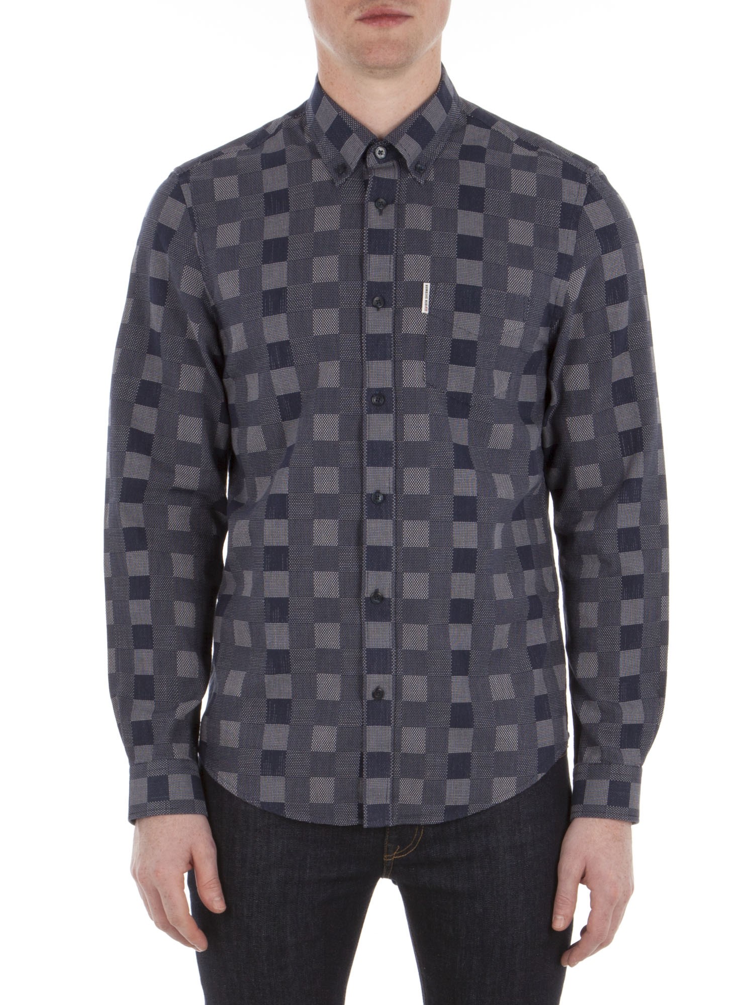 Long Sleeve Chequerboard Shirt  