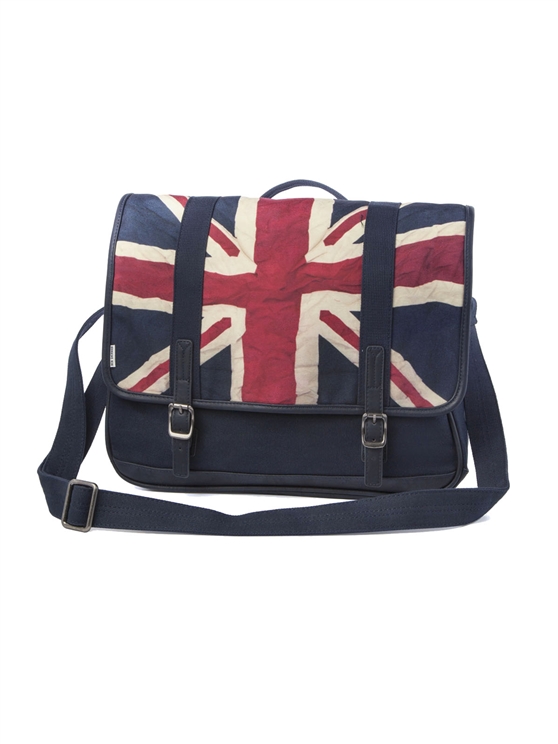 Union jack Canvas Messenger Bag  