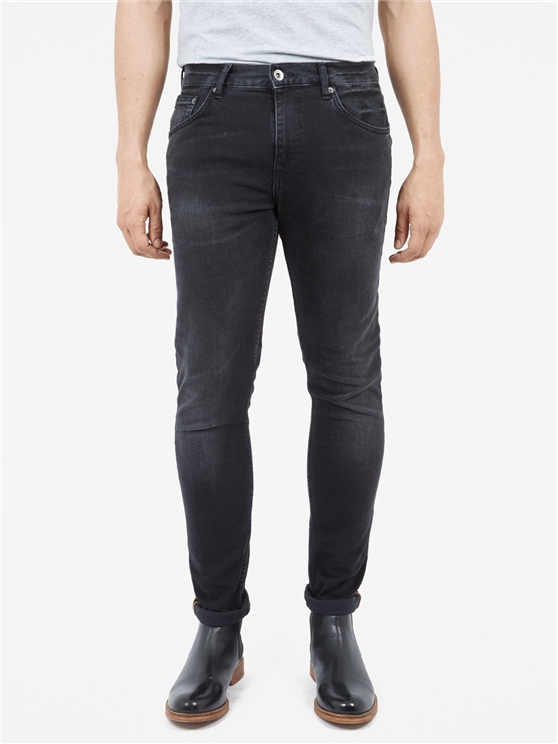 SKINNY SIX MONTH VINTAGE BLACK JEANS