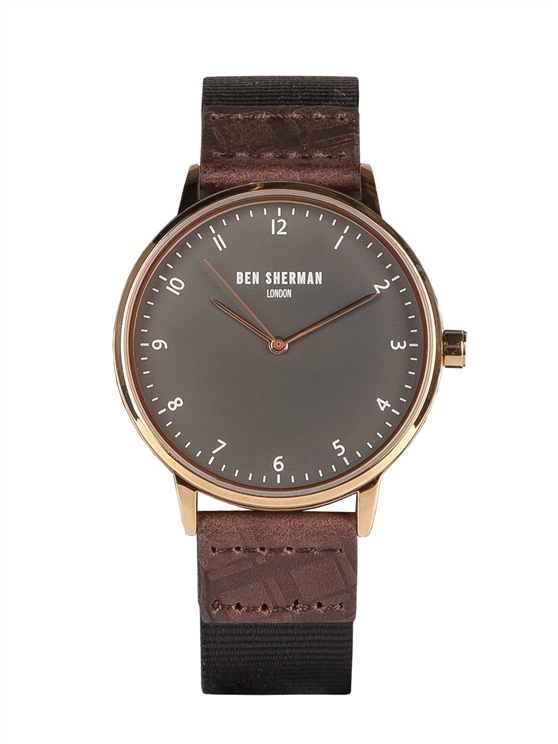 PORTOBELLO HERITAGE EMBOSSED STRAP WATCH 